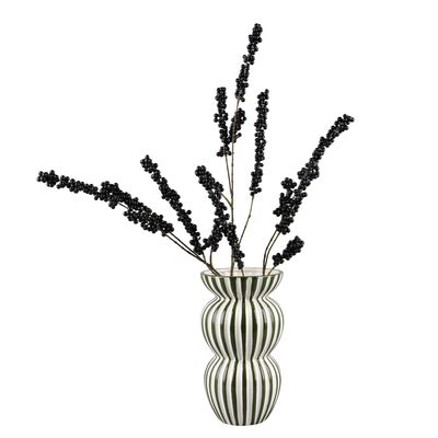 M&M Zebra vaasi Ø16 cm sininen/valkoinen